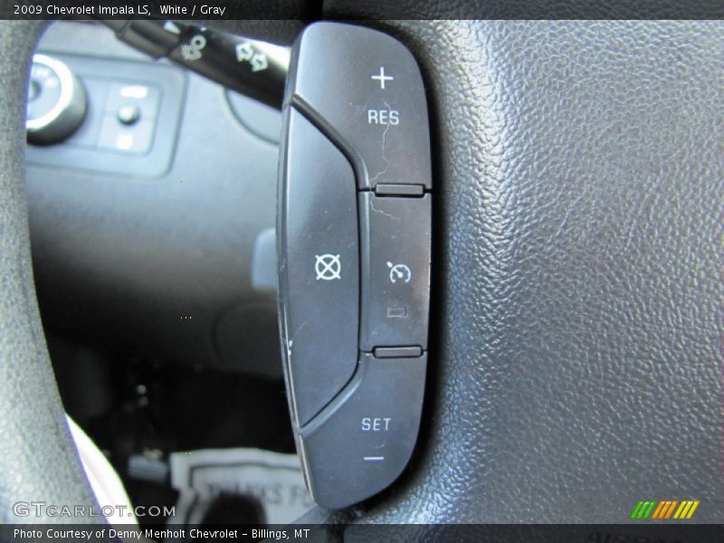 White / Gray 2009 Chevrolet Impala LS