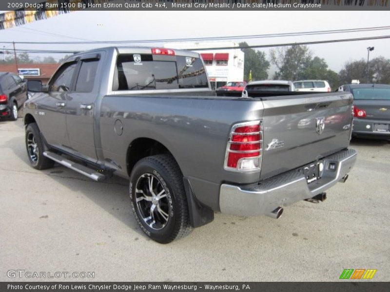Mineral Gray Metallic / Dark Slate/Medium Graystone 2009 Dodge Ram 1500 Big Horn Edition Quad Cab 4x4