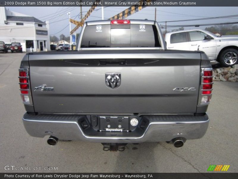 Mineral Gray Metallic / Dark Slate/Medium Graystone 2009 Dodge Ram 1500 Big Horn Edition Quad Cab 4x4