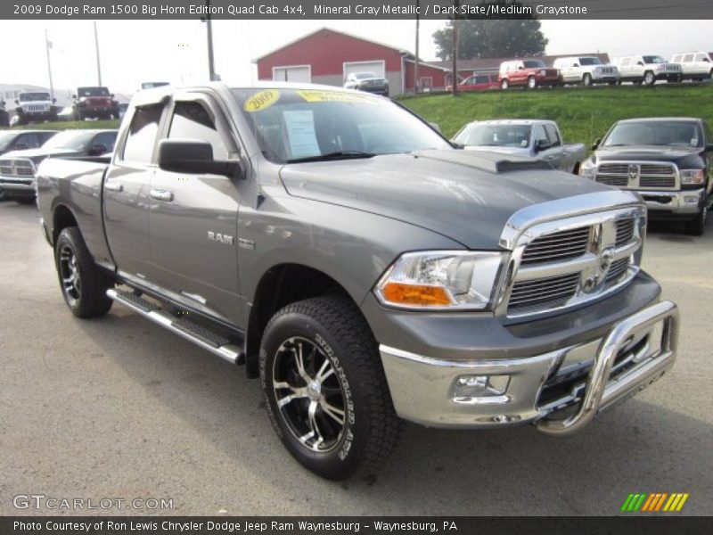 Mineral Gray Metallic / Dark Slate/Medium Graystone 2009 Dodge Ram 1500 Big Horn Edition Quad Cab 4x4