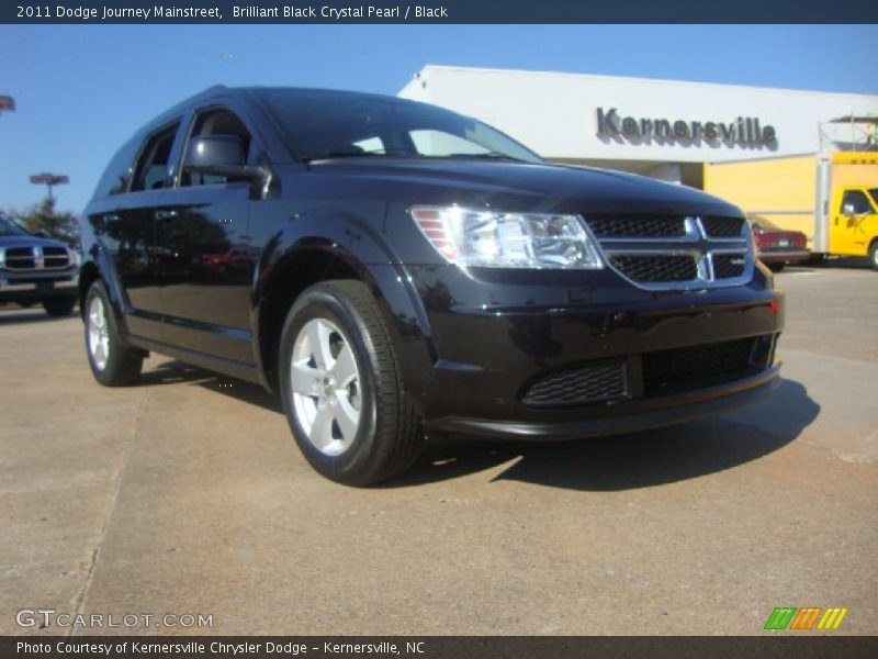 Brilliant Black Crystal Pearl / Black 2011 Dodge Journey Mainstreet