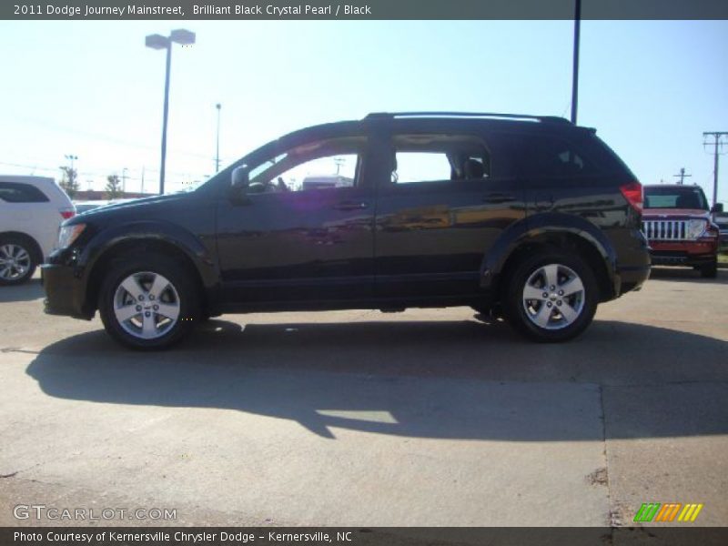 Brilliant Black Crystal Pearl / Black 2011 Dodge Journey Mainstreet