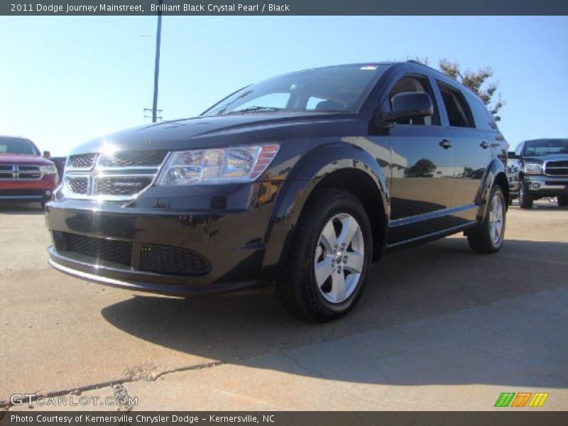 Brilliant Black Crystal Pearl / Black 2011 Dodge Journey Mainstreet