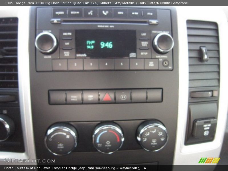 Mineral Gray Metallic / Dark Slate/Medium Graystone 2009 Dodge Ram 1500 Big Horn Edition Quad Cab 4x4