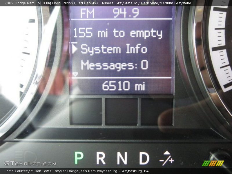 Mineral Gray Metallic / Dark Slate/Medium Graystone 2009 Dodge Ram 1500 Big Horn Edition Quad Cab 4x4