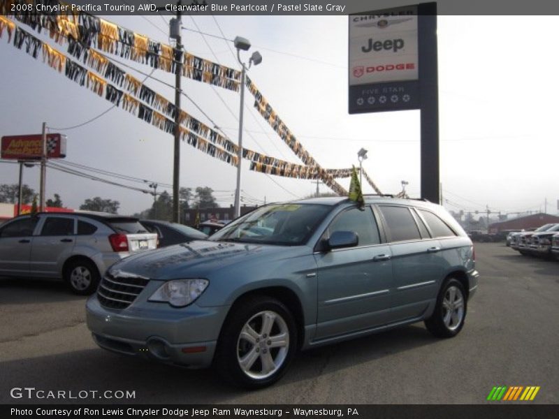 Clearwater Blue Pearlcoat / Pastel Slate Gray 2008 Chrysler Pacifica Touring AWD