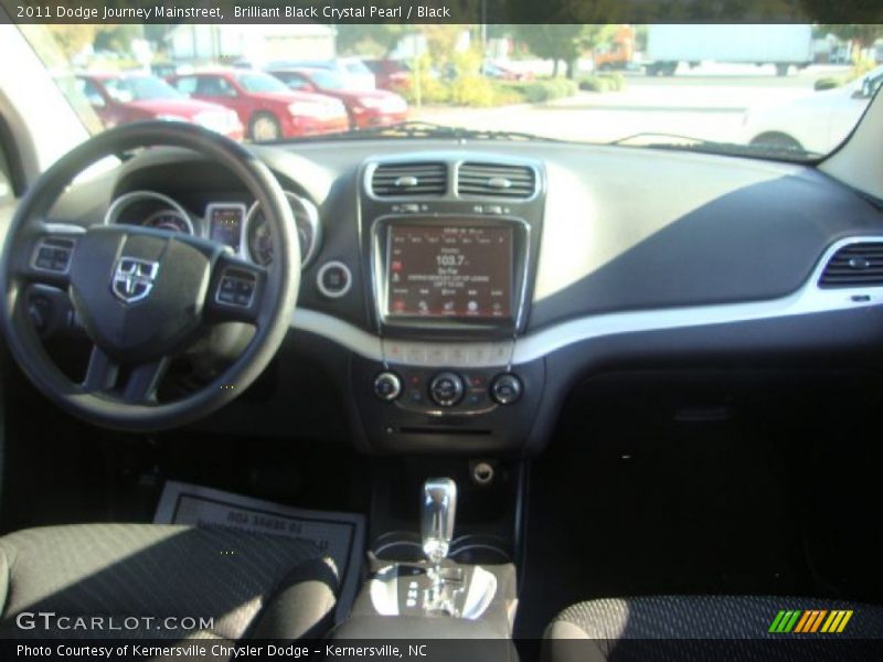 Brilliant Black Crystal Pearl / Black 2011 Dodge Journey Mainstreet