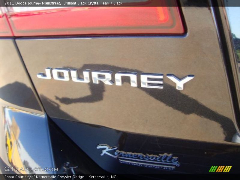 Brilliant Black Crystal Pearl / Black 2011 Dodge Journey Mainstreet