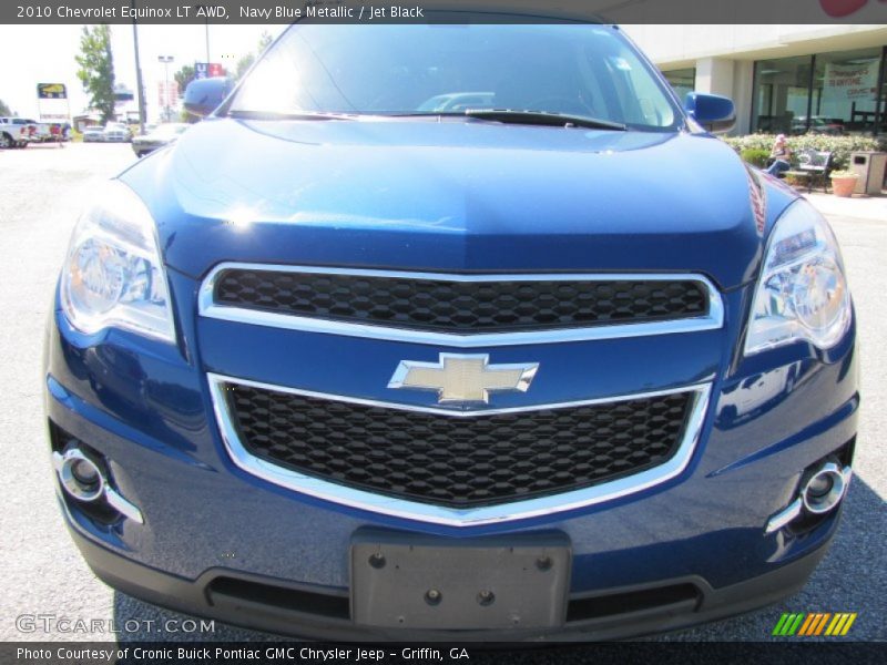 Navy Blue Metallic / Jet Black 2010 Chevrolet Equinox LT AWD