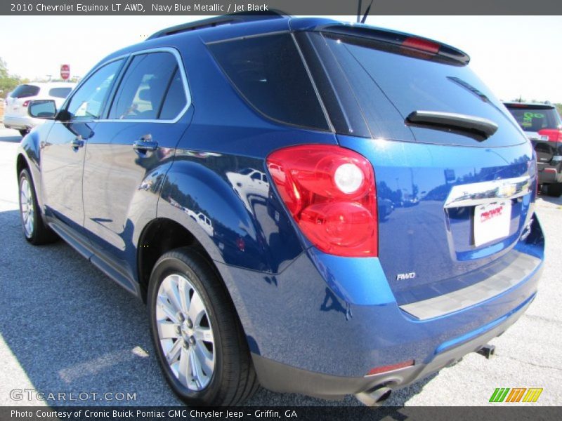 Navy Blue Metallic / Jet Black 2010 Chevrolet Equinox LT AWD