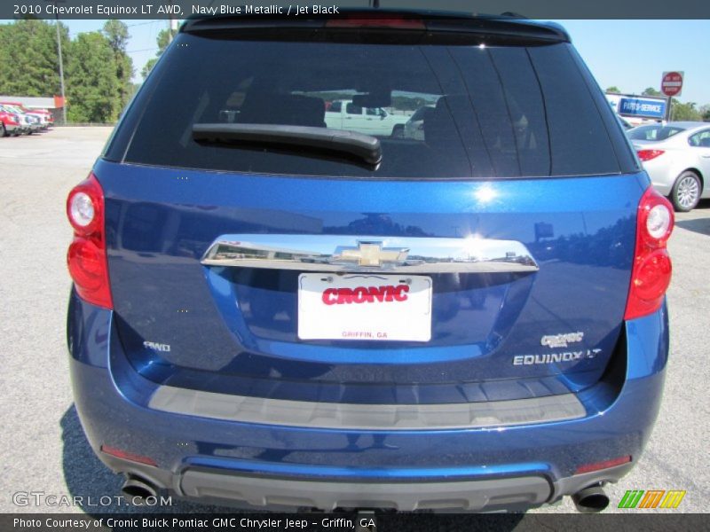 Navy Blue Metallic / Jet Black 2010 Chevrolet Equinox LT AWD