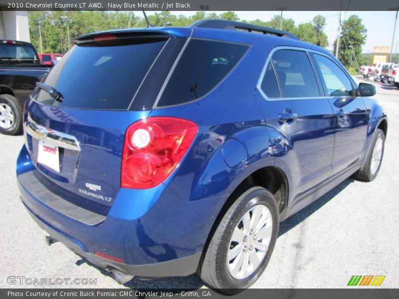 Navy Blue Metallic / Jet Black 2010 Chevrolet Equinox LT AWD