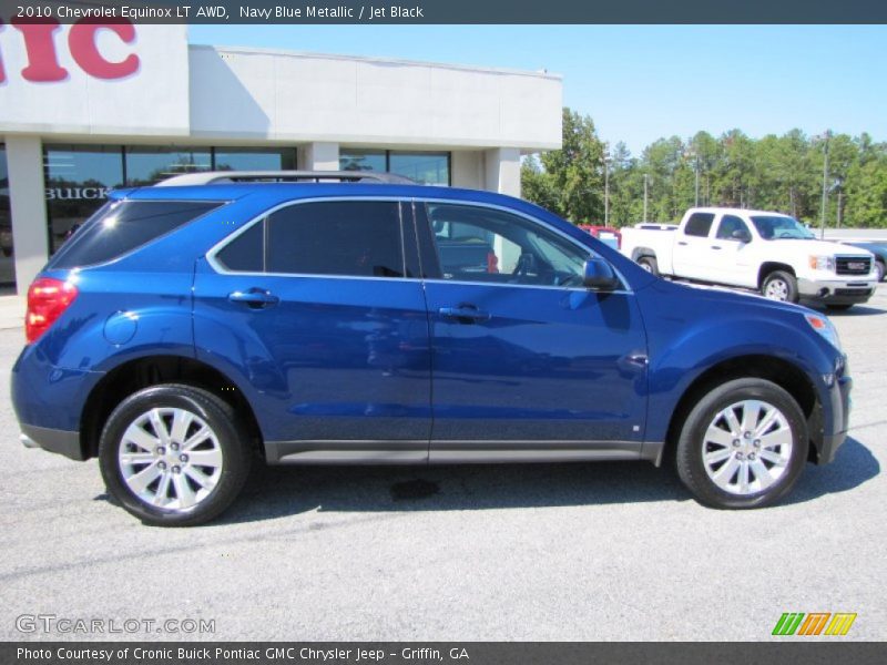 Navy Blue Metallic / Jet Black 2010 Chevrolet Equinox LT AWD