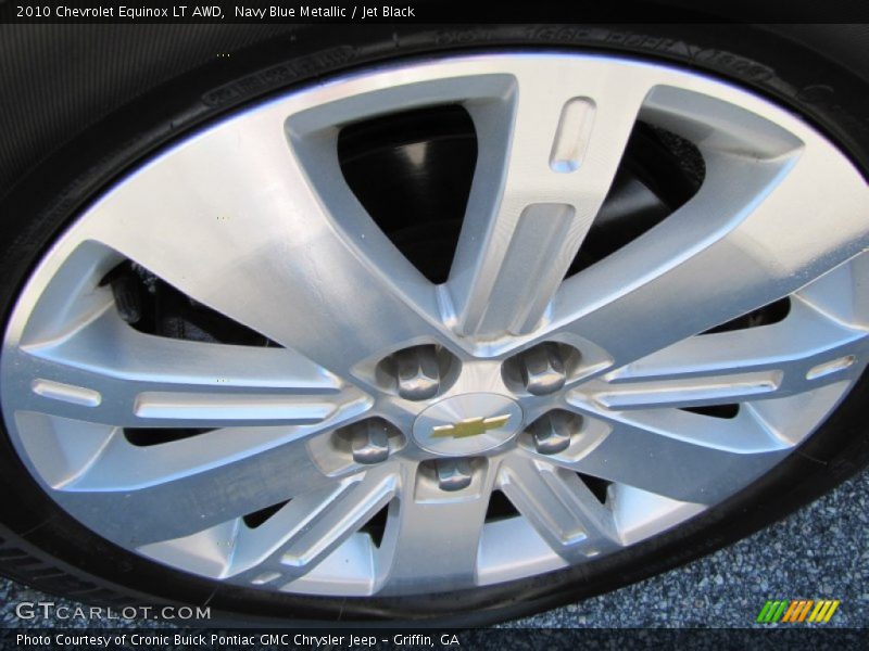 Navy Blue Metallic / Jet Black 2010 Chevrolet Equinox LT AWD