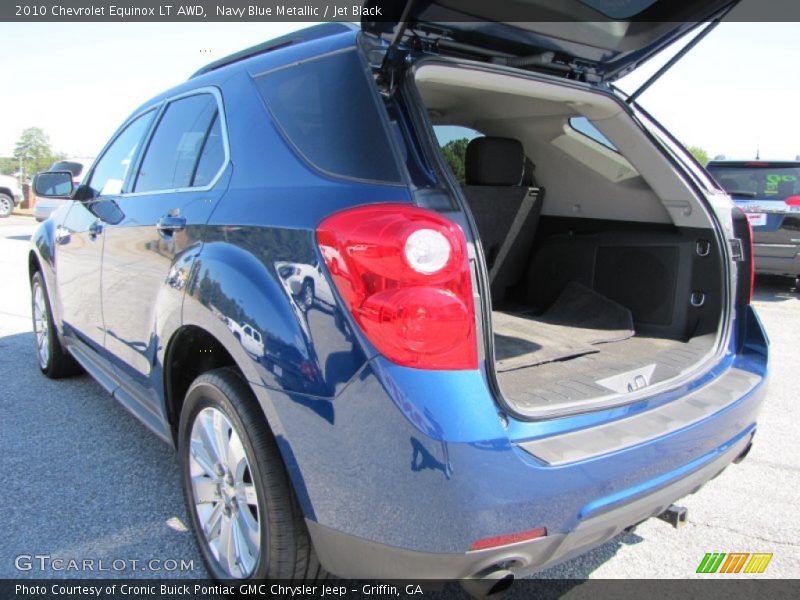 Navy Blue Metallic / Jet Black 2010 Chevrolet Equinox LT AWD