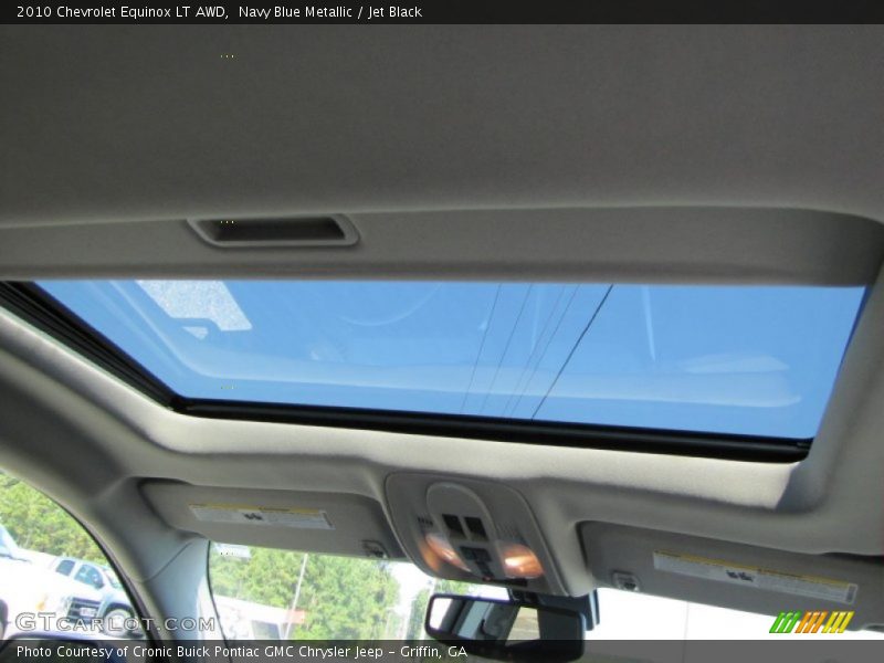 Navy Blue Metallic / Jet Black 2010 Chevrolet Equinox LT AWD
