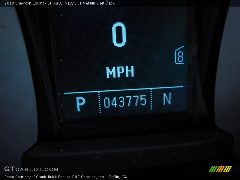 Navy Blue Metallic / Jet Black 2010 Chevrolet Equinox LT AWD