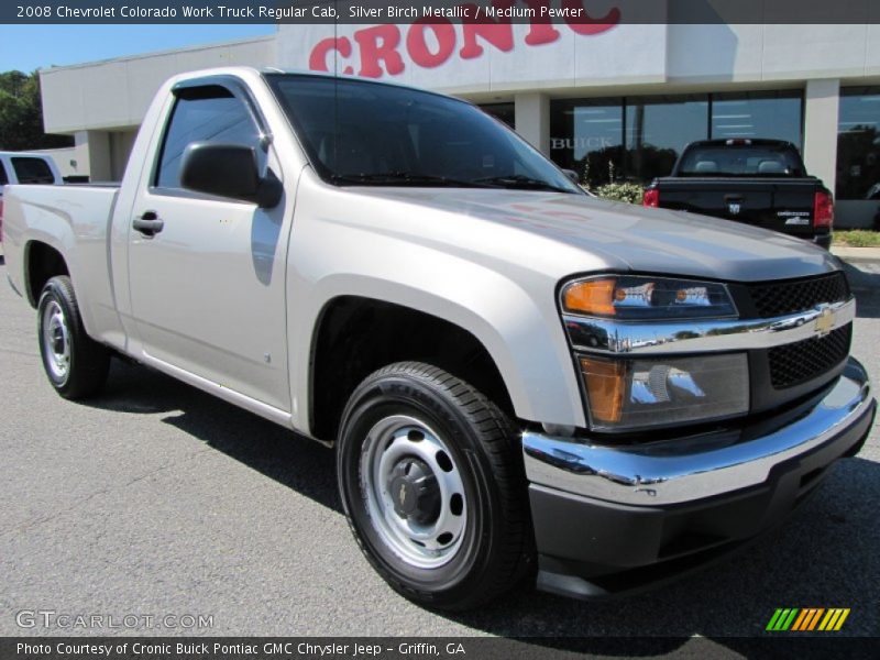 Silver Birch Metallic / Medium Pewter 2008 Chevrolet Colorado Work Truck Regular Cab