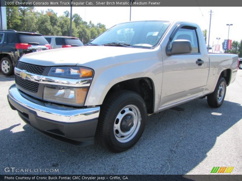 Silver Birch Metallic / Medium Pewter 2008 Chevrolet Colorado Work Truck Regular Cab