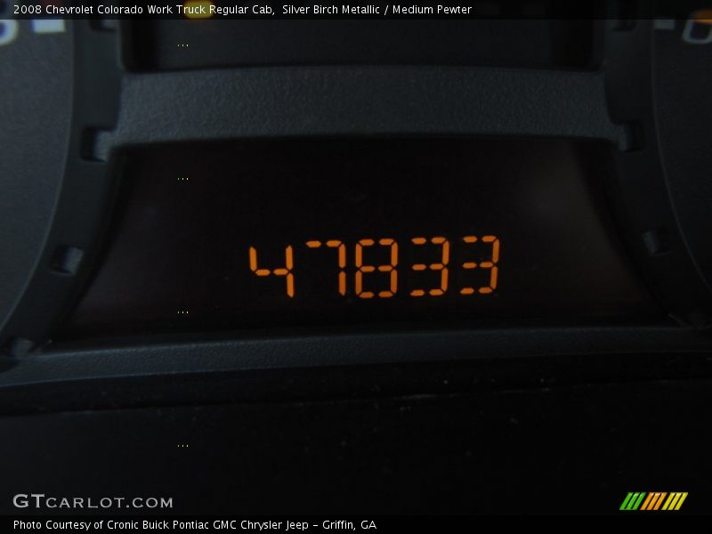 Silver Birch Metallic / Medium Pewter 2008 Chevrolet Colorado Work Truck Regular Cab