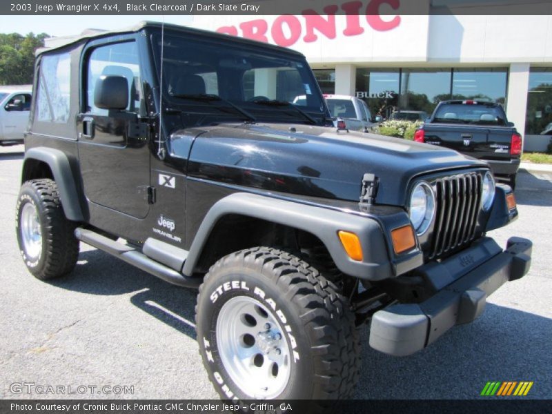 Black Clearcoat / Dark Slate Gray 2003 Jeep Wrangler X 4x4