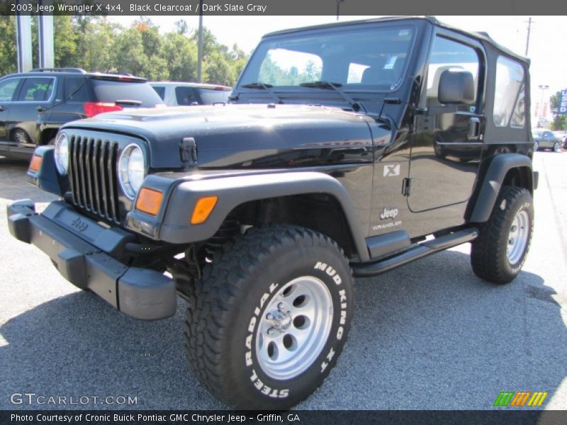 Black Clearcoat / Dark Slate Gray 2003 Jeep Wrangler X 4x4