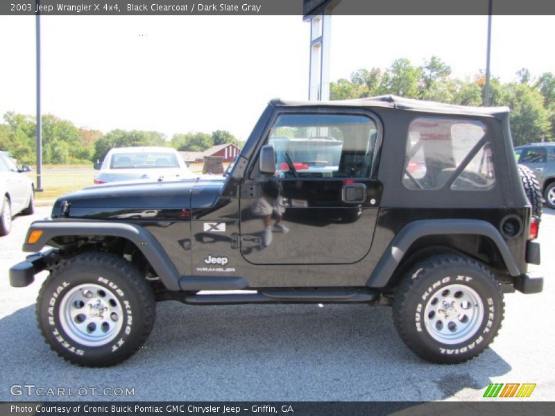 Black Clearcoat / Dark Slate Gray 2003 Jeep Wrangler X 4x4