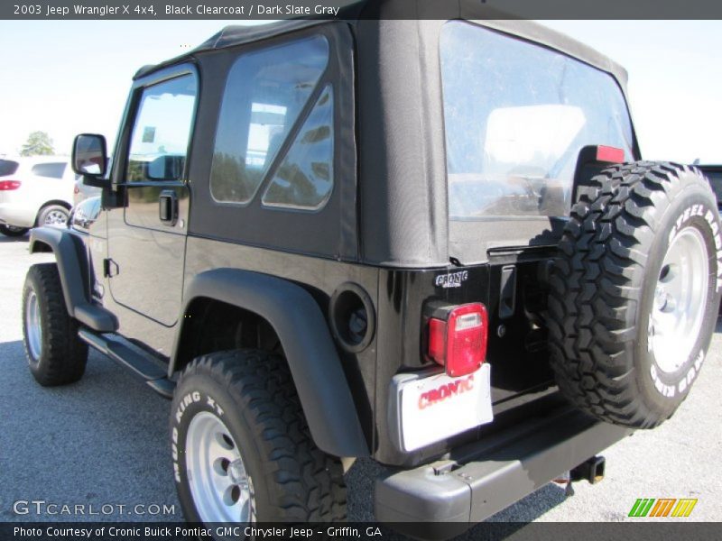 Black Clearcoat / Dark Slate Gray 2003 Jeep Wrangler X 4x4