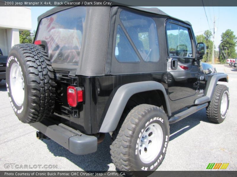 Black Clearcoat / Dark Slate Gray 2003 Jeep Wrangler X 4x4