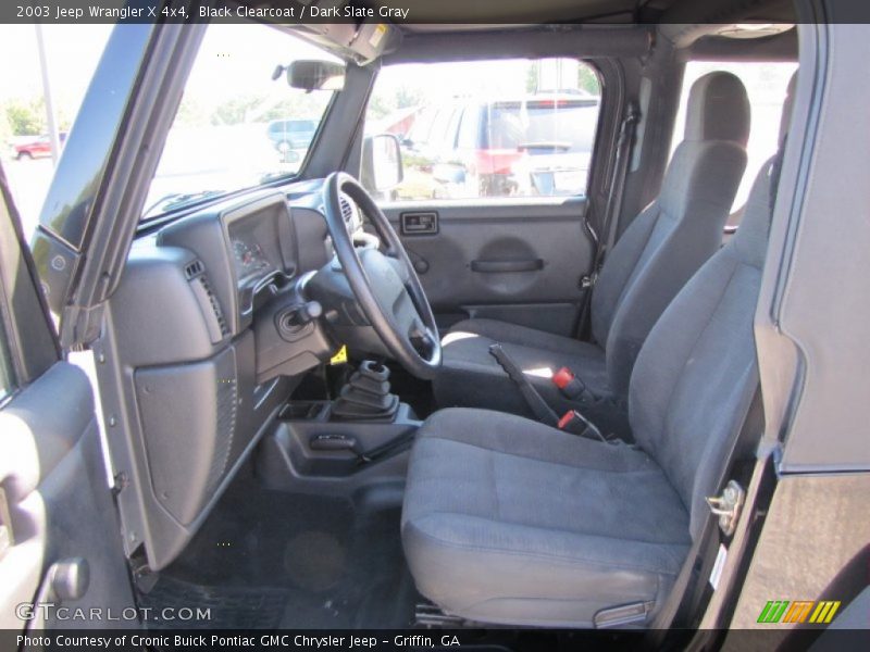 Black Clearcoat / Dark Slate Gray 2003 Jeep Wrangler X 4x4