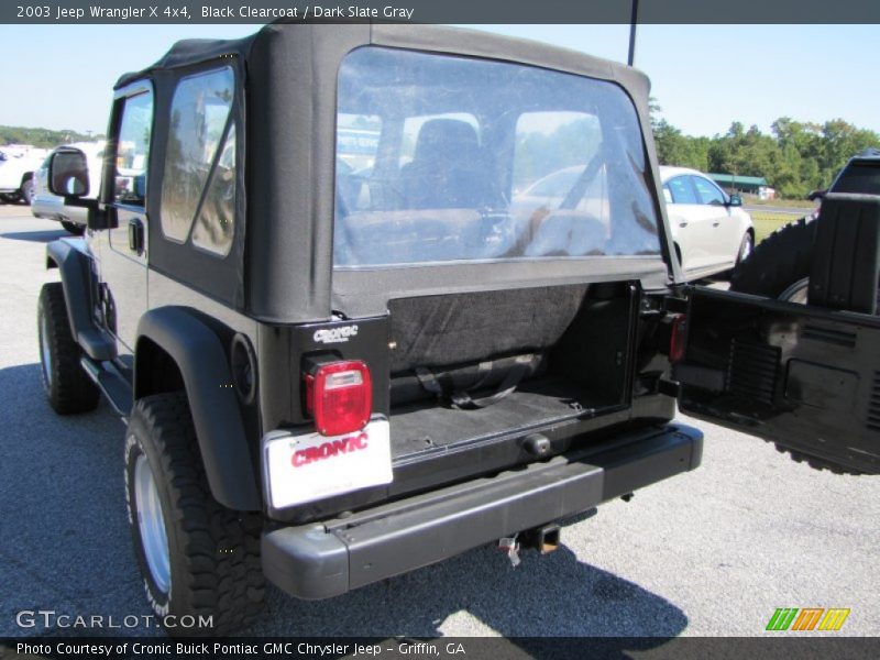 Black Clearcoat / Dark Slate Gray 2003 Jeep Wrangler X 4x4