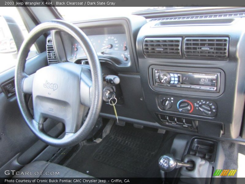 Black Clearcoat / Dark Slate Gray 2003 Jeep Wrangler X 4x4