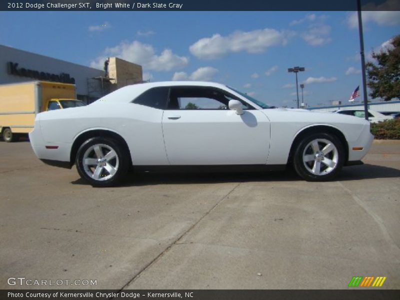 Bright White / Dark Slate Gray 2012 Dodge Challenger SXT