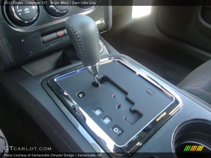 Bright White / Dark Slate Gray 2012 Dodge Challenger SXT