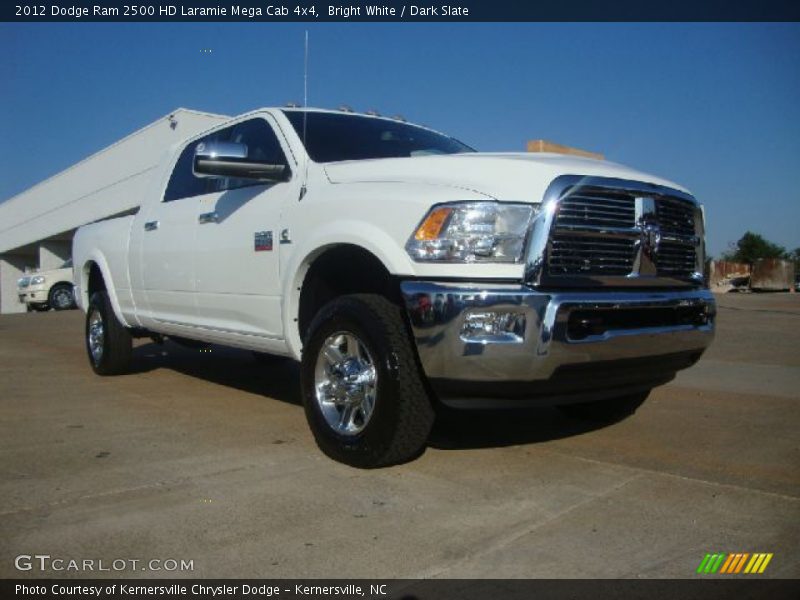 Bright White / Dark Slate 2012 Dodge Ram 2500 HD Laramie Mega Cab 4x4