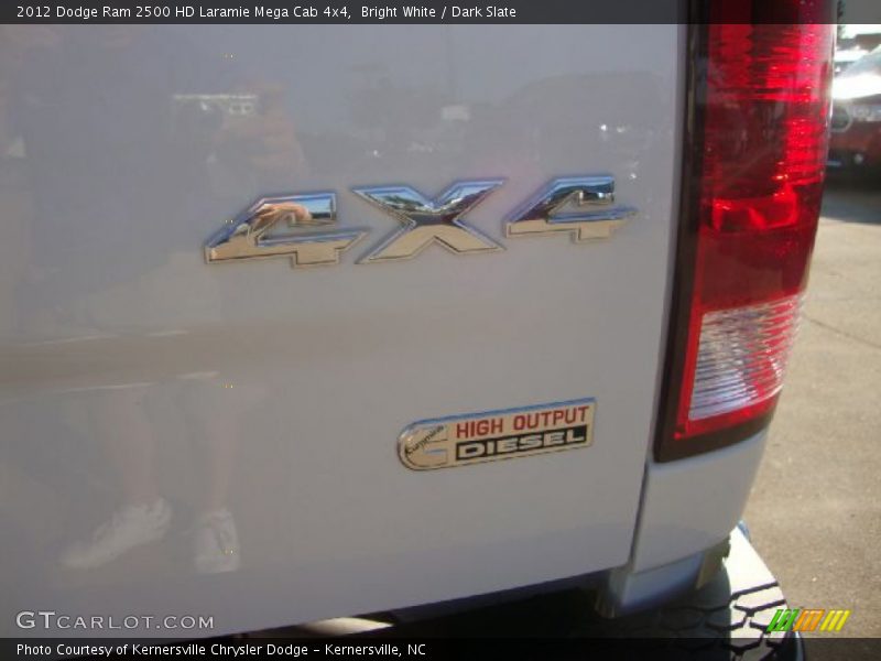 Bright White / Dark Slate 2012 Dodge Ram 2500 HD Laramie Mega Cab 4x4