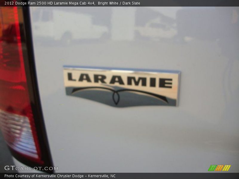 Bright White / Dark Slate 2012 Dodge Ram 2500 HD Laramie Mega Cab 4x4