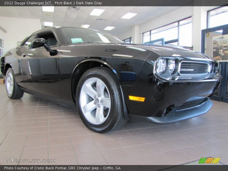 Pitch Black / Dark Slate Gray 2012 Dodge Challenger SXT