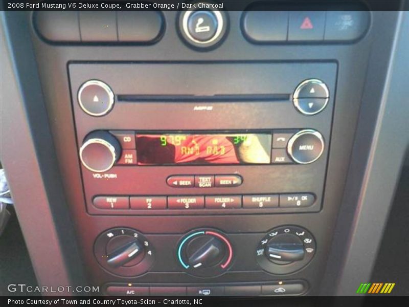 Grabber Orange / Dark Charcoal 2008 Ford Mustang V6 Deluxe Coupe