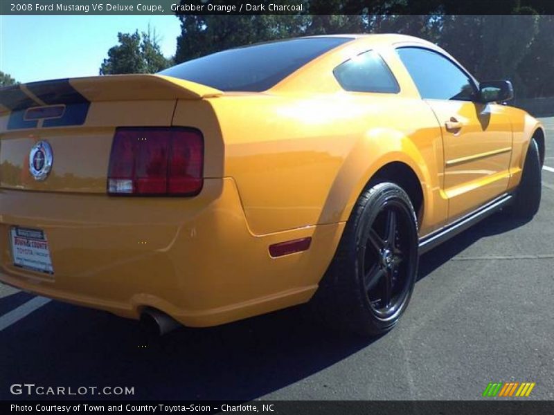 Grabber Orange / Dark Charcoal 2008 Ford Mustang V6 Deluxe Coupe