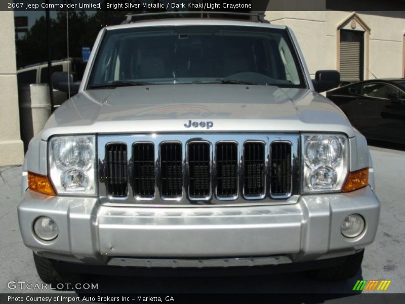 Bright Silver Metallic / Dark Khaki/Light Graystone 2007 Jeep Commander Limited