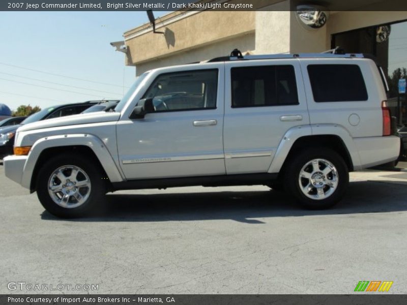 Bright Silver Metallic / Dark Khaki/Light Graystone 2007 Jeep Commander Limited
