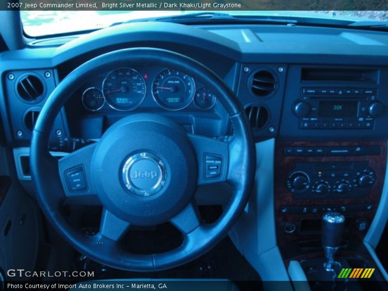 Bright Silver Metallic / Dark Khaki/Light Graystone 2007 Jeep Commander Limited