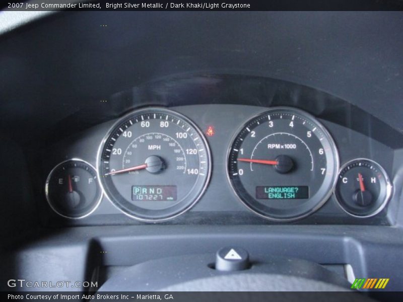  2007 Commander Limited Limited Gauges