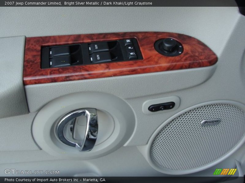 Bright Silver Metallic / Dark Khaki/Light Graystone 2007 Jeep Commander Limited