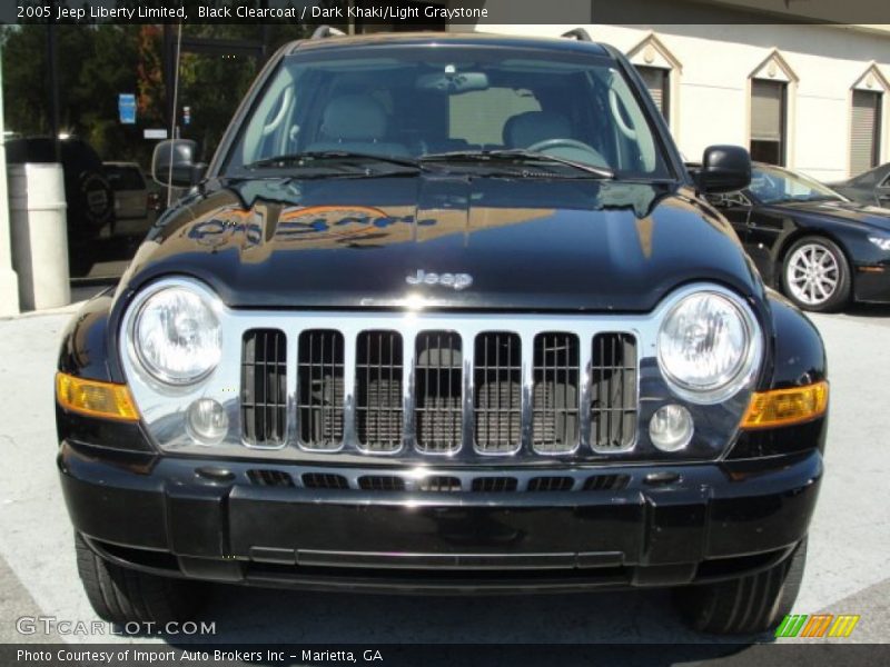 Black Clearcoat / Dark Khaki/Light Graystone 2005 Jeep Liberty Limited