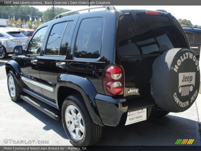 Black Clearcoat / Dark Khaki/Light Graystone 2005 Jeep Liberty Limited