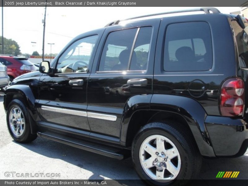 Black Clearcoat / Dark Khaki/Light Graystone 2005 Jeep Liberty Limited
