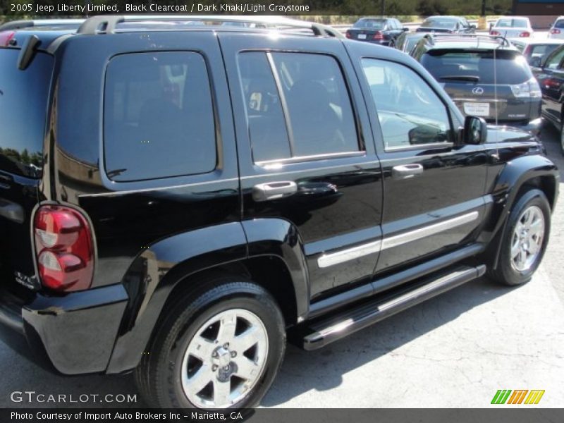 Black Clearcoat / Dark Khaki/Light Graystone 2005 Jeep Liberty Limited