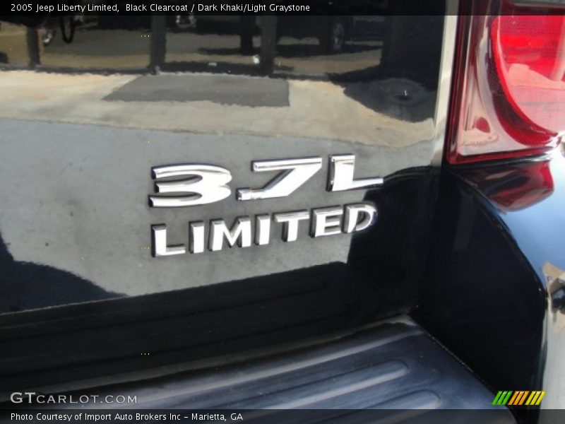 Black Clearcoat / Dark Khaki/Light Graystone 2005 Jeep Liberty Limited
